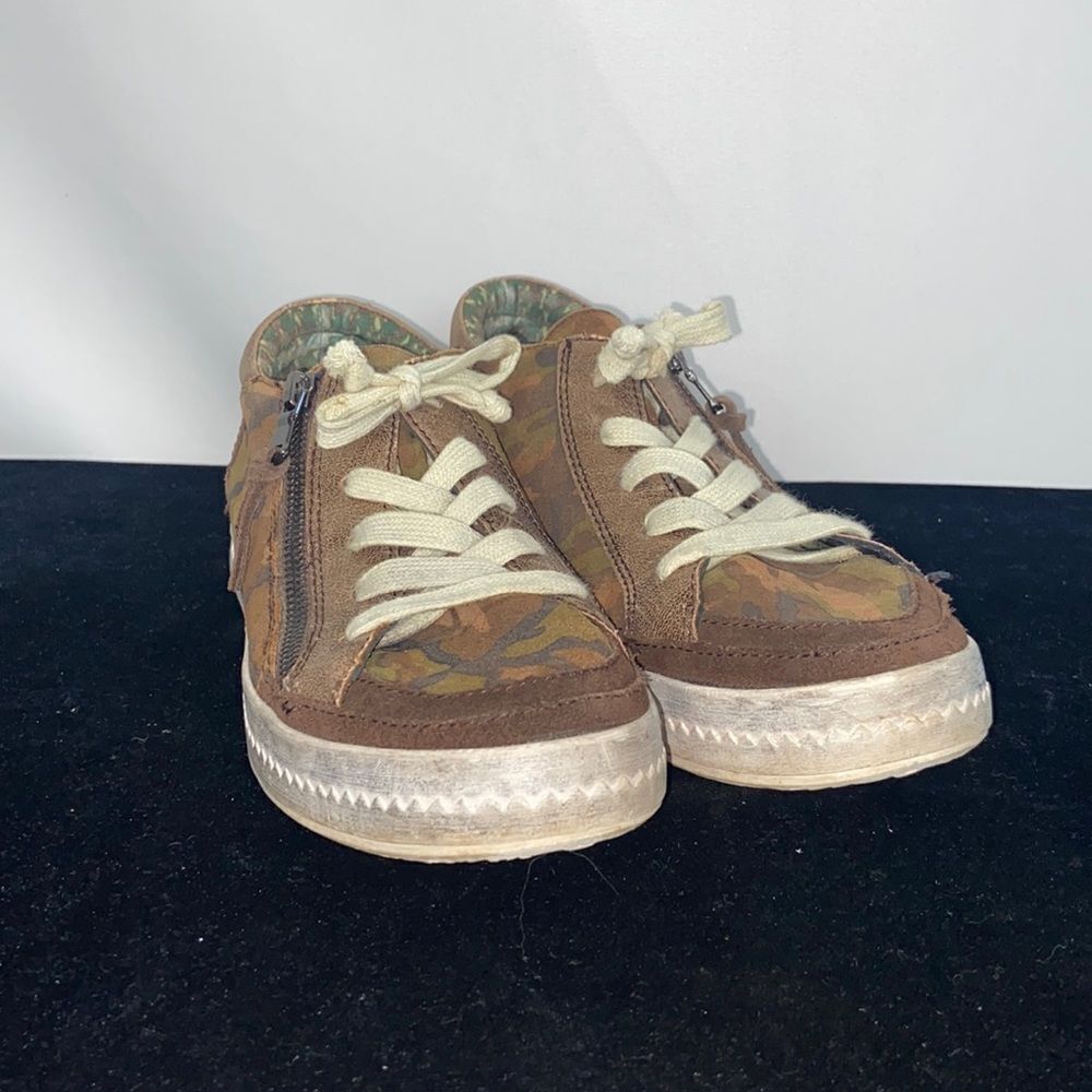 Geox Camo Bronze Zip Sneakers